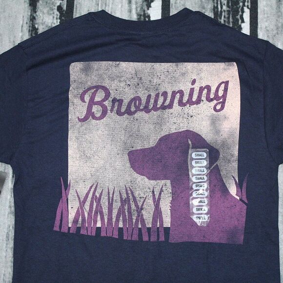 Browning Women's Grass Dog Graphic T-Shirt Navy Blue, Small - Women's Graphic To - Picture 4 of 6